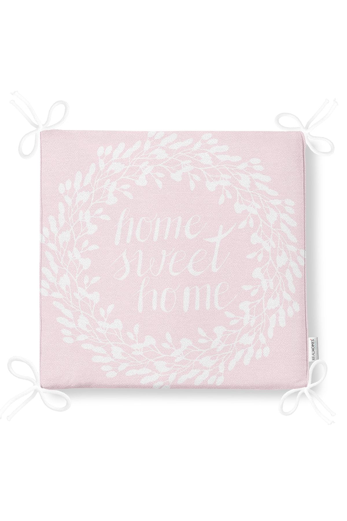 Realhomes-Home Sweet Home Digital Printed Zippered Chair Cushion 5