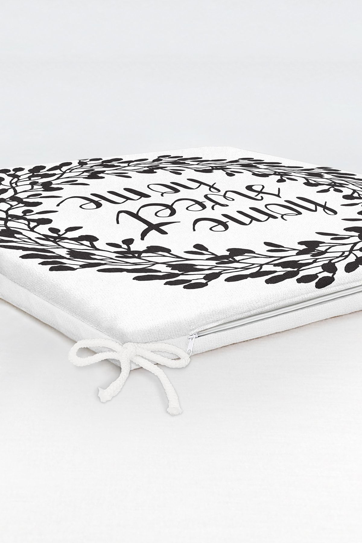 Realhomes-Home Sweet Home Digital Printed Zippered Chair Cushion 6