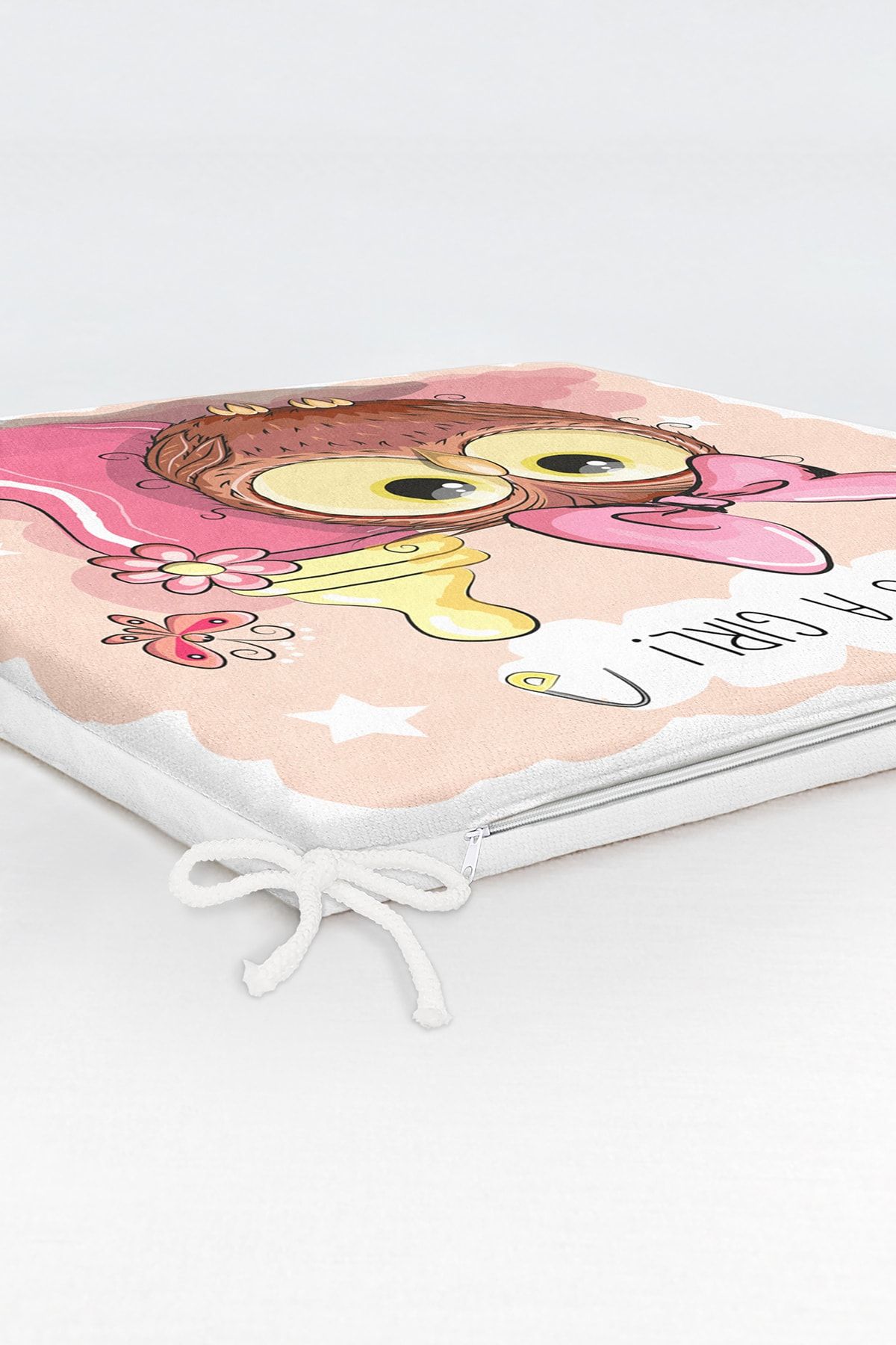 Realhomes-Cute Owl Digital Printed Zippered Chair Cushion 6