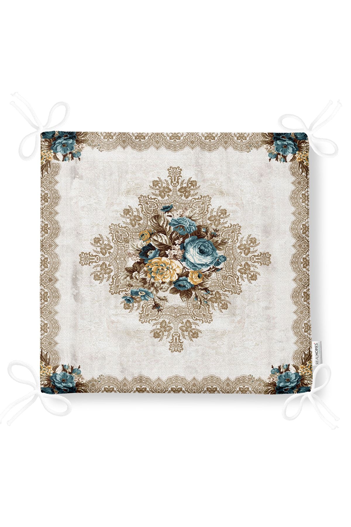 Realhomes-Ethnic Kilim Patterned Special Design Digital Printed Zippered Chair Cushion 5