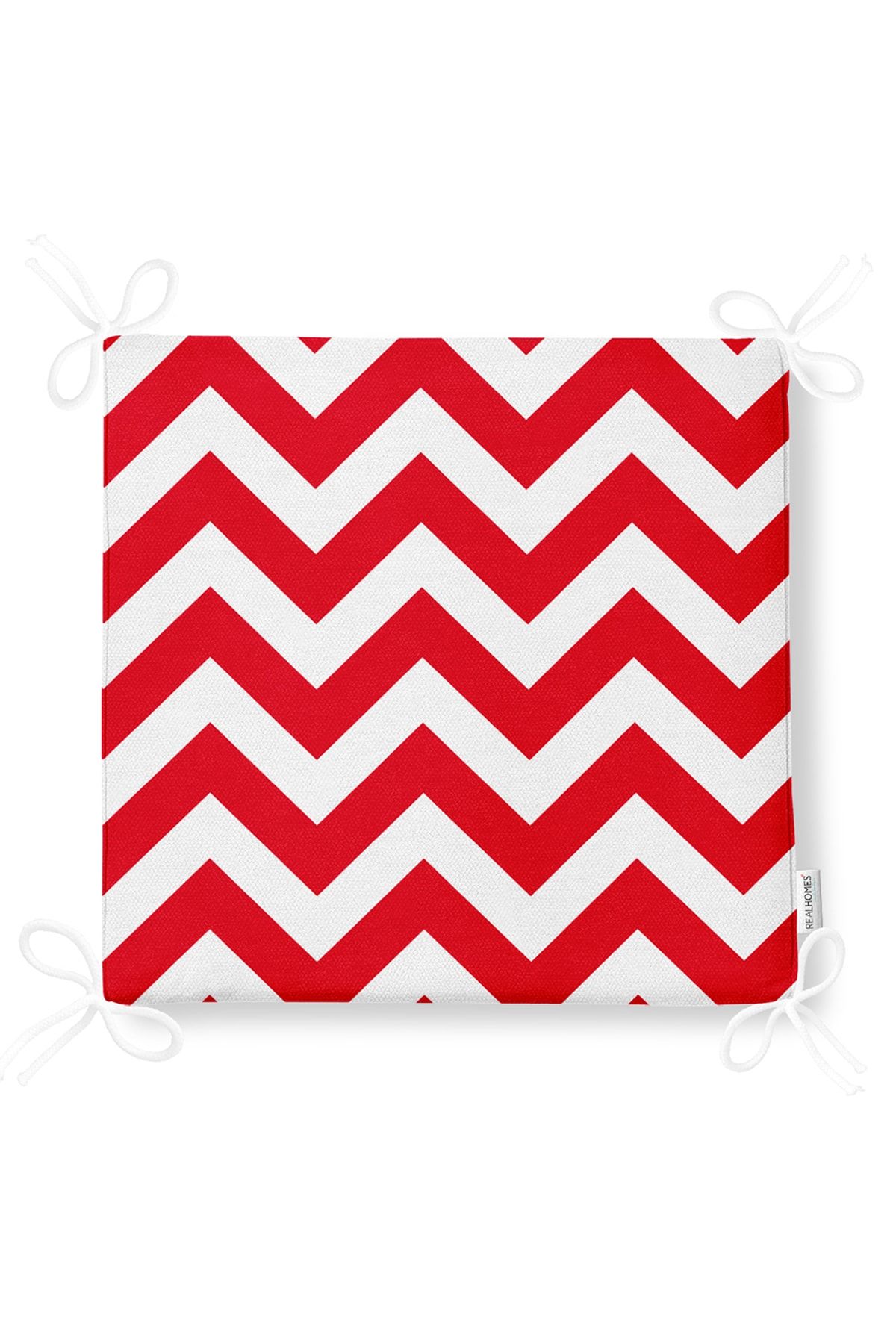Realhomes-Modern Zigzag Patterned Digital Printed Zippered Chair Cushion 5