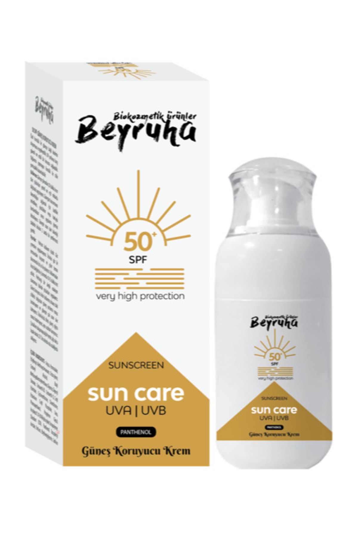 Beyruha Organic Kozmetik Yüksek Koruma Güneş Kremi 50+ Spf – High Protection Sunscreen Uva I Uvb