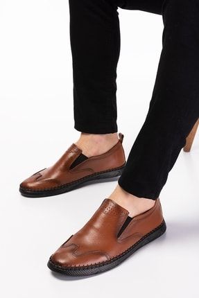Hakiki Deri Bagcıksız Erkek Loafer Ayakkabı AY-453880