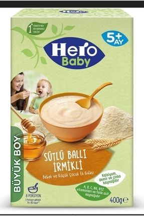 Hero Baby Sütlü Ballı& Irmikli Ek Gıda 400 Gr Yt0997