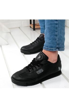 Deep Deri Erkek Siyah Sneaker Günlük Spor Ayakkabı TYC00419004188