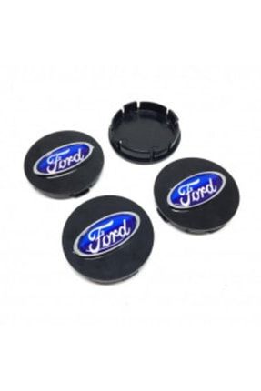 Ford Kromlu Damla Geçme Jant Göbeği Siyah 4'lü 55mm altas00373