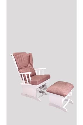 Sallanan Sandalye Sallanan Koltuk Dinlenme Koltuğu Beyaz Ahşap Iskelet Emzirme Koltuğu /sl 05 vavonnibeyazsallanır02