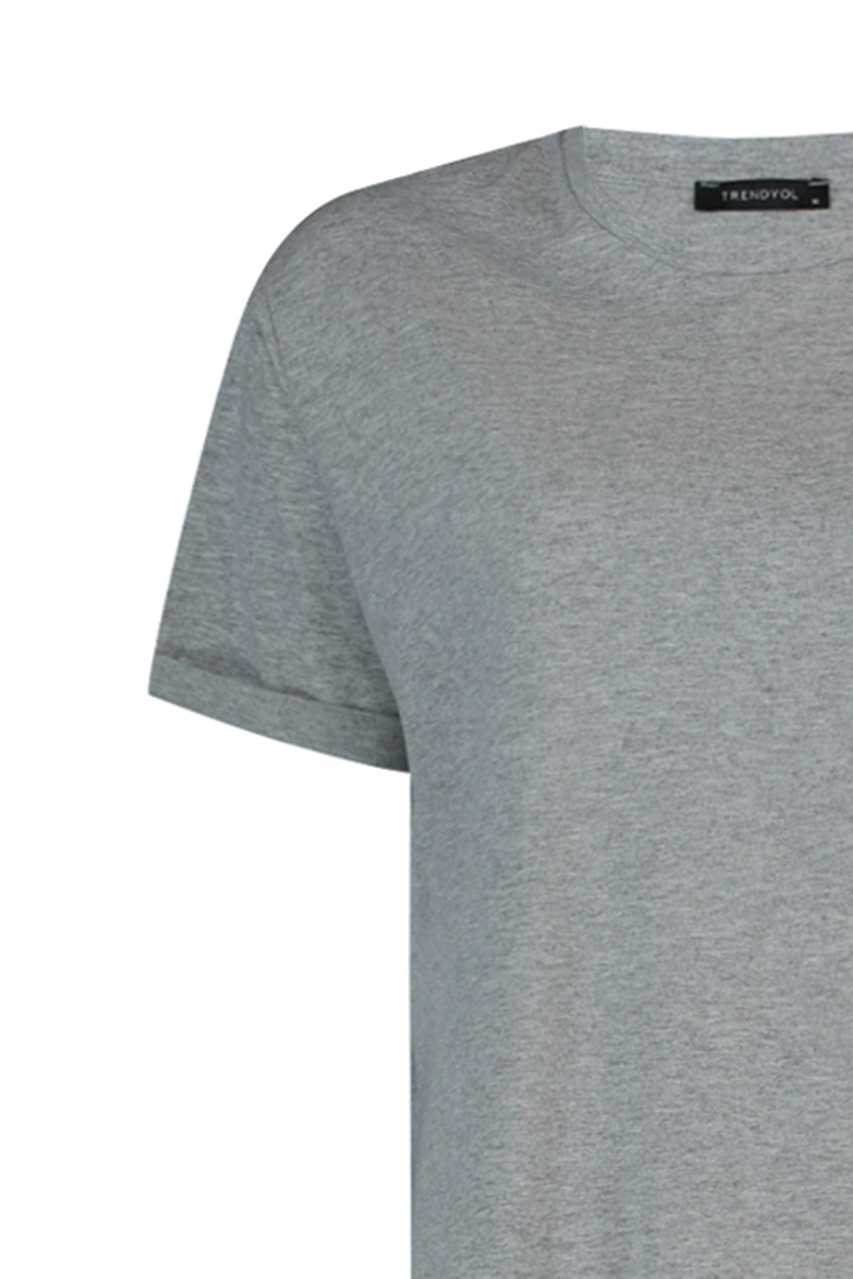 Trendyol Modest-Základní sada 2 základních triček s rozparkem Crew Neck – TCTSS21UK0009 10