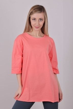 Kadın Duble Kol Coral T-shirt 3678