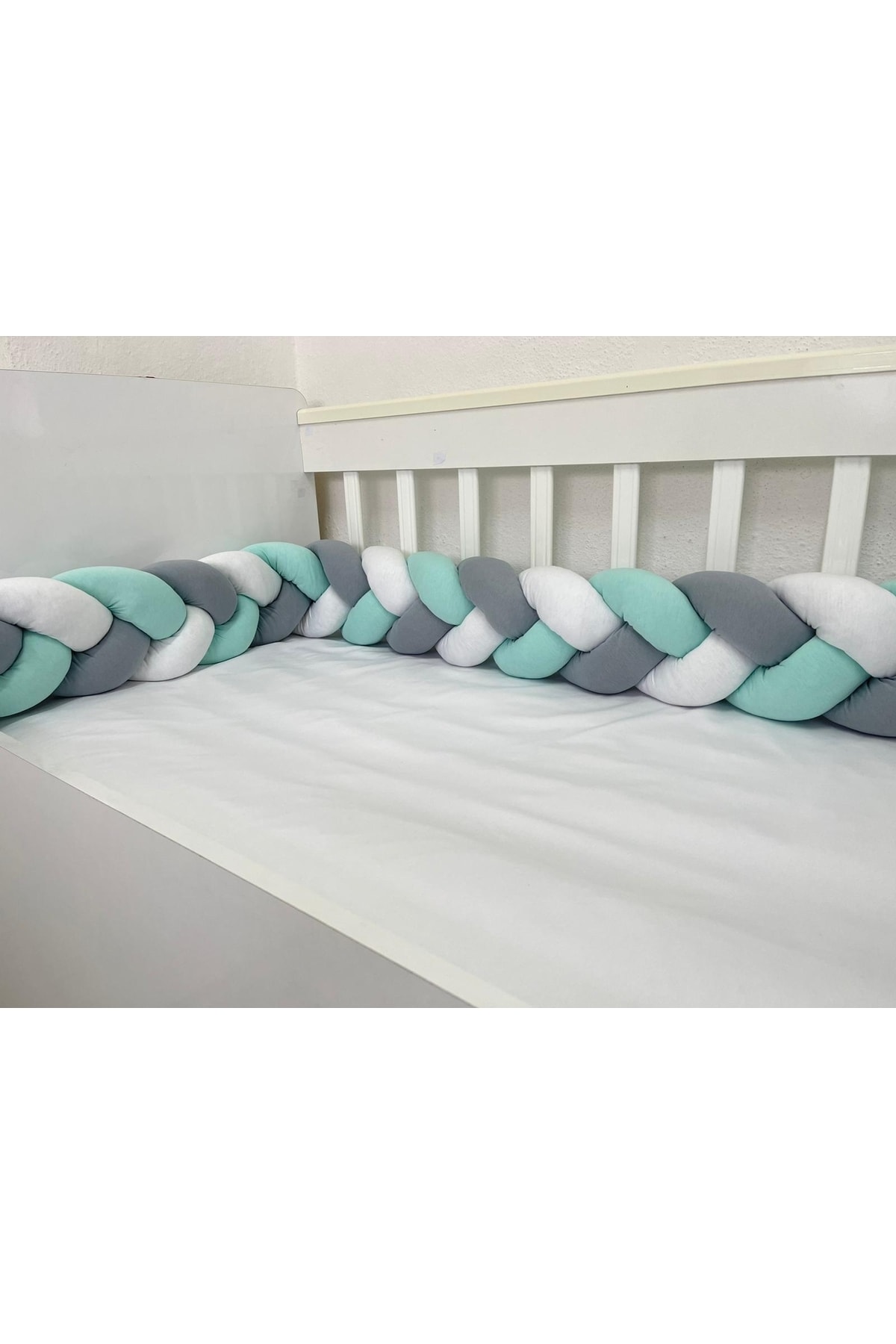 400 Cm 3'lü Örgü Koruma /70x130 Anne Yanı Park Beşik - Yatak Koruyucu 2