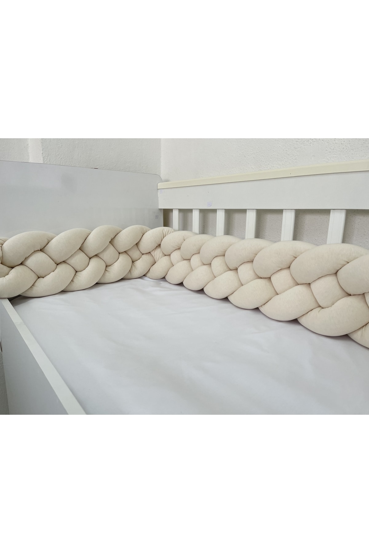420 cm 4'lü Örgü Koruma 80x130 Anne Yanı Park Beşik Yatak Koruyucu