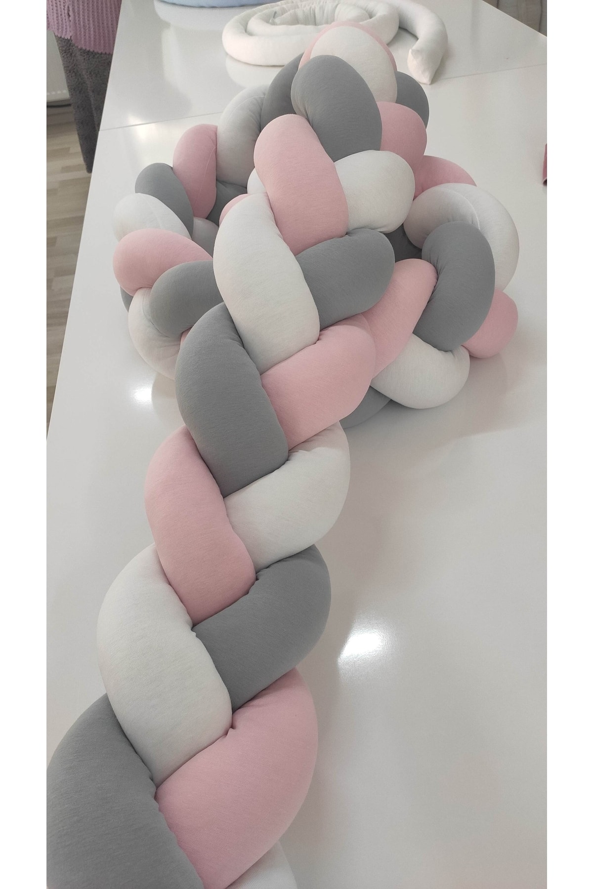 Lucky Kids 190 Cm 3'lü Örgü Koruma / Beşik - Yatak Koruyucu