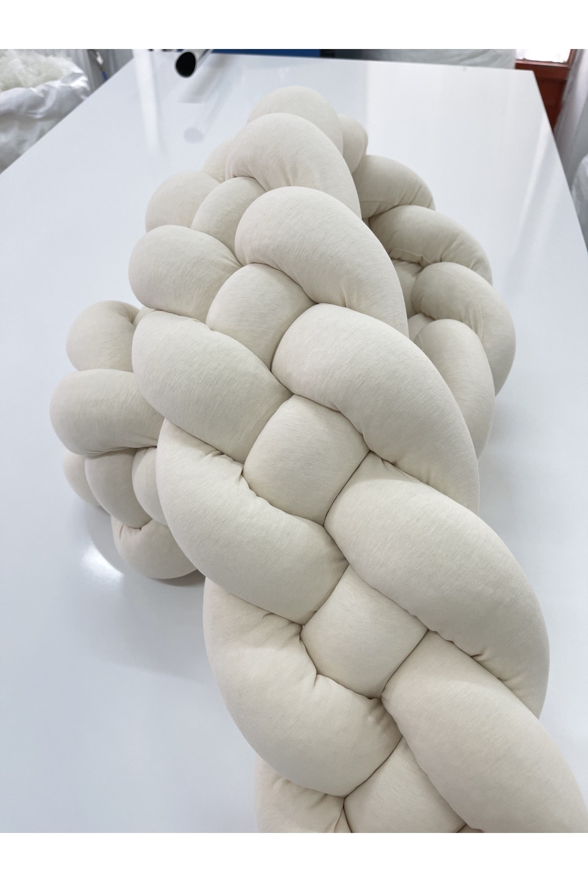 380 Cm 4'lü Örgü Koruma /70x120 Anne Yanı Park Beşik - Yatak Koruyucu 4