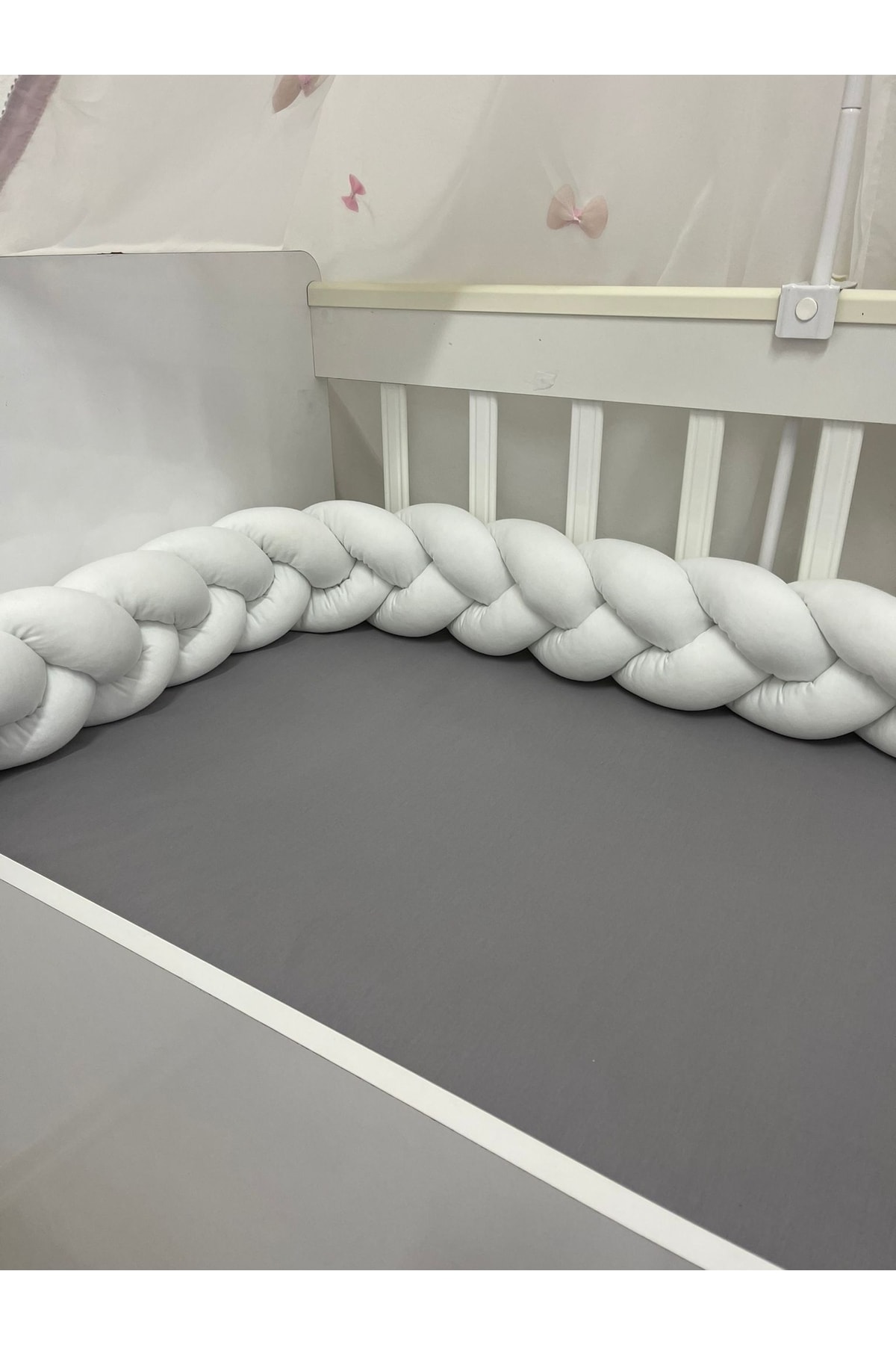 Lucky Kids 190 Cm 3'lü Örgü Koruma / Beşik - Yatak Koruyucu