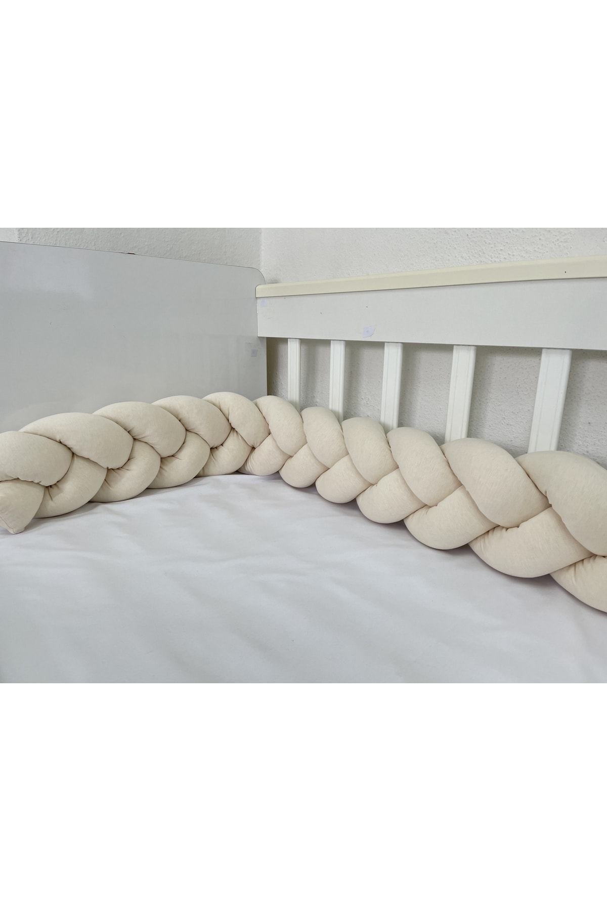 400 Cm 3'lü Örgü Koruma /70x130 Anne Yanı Park Beşik - Yatak Koruyucu