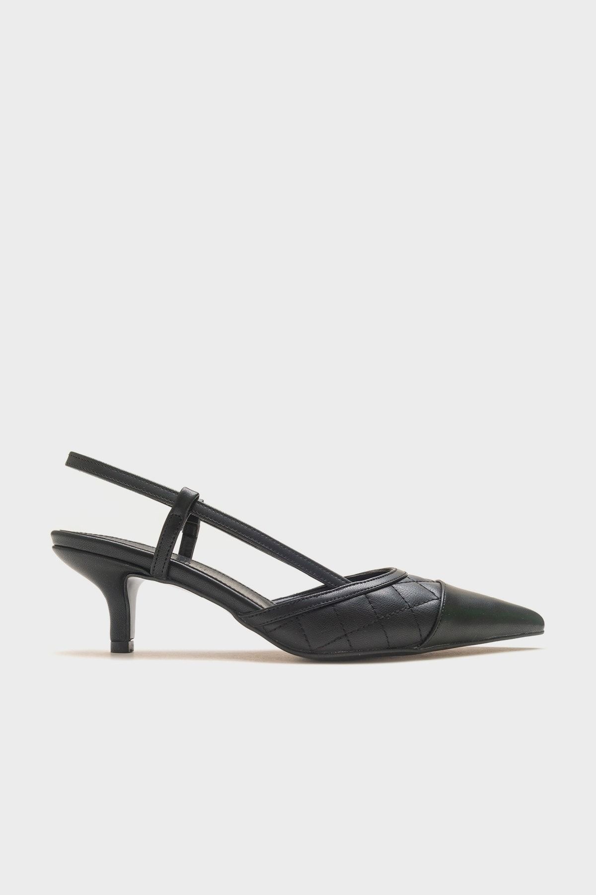 Luvi-Point Black Women's Heeled Shoes 6