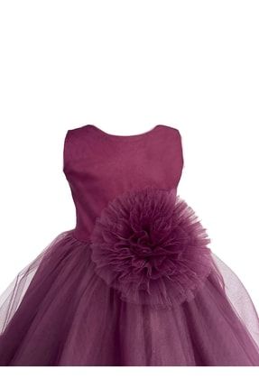 Mor Waterlily Dress Kız Çocuk Abiye Elbise ZB2022MORWATER314