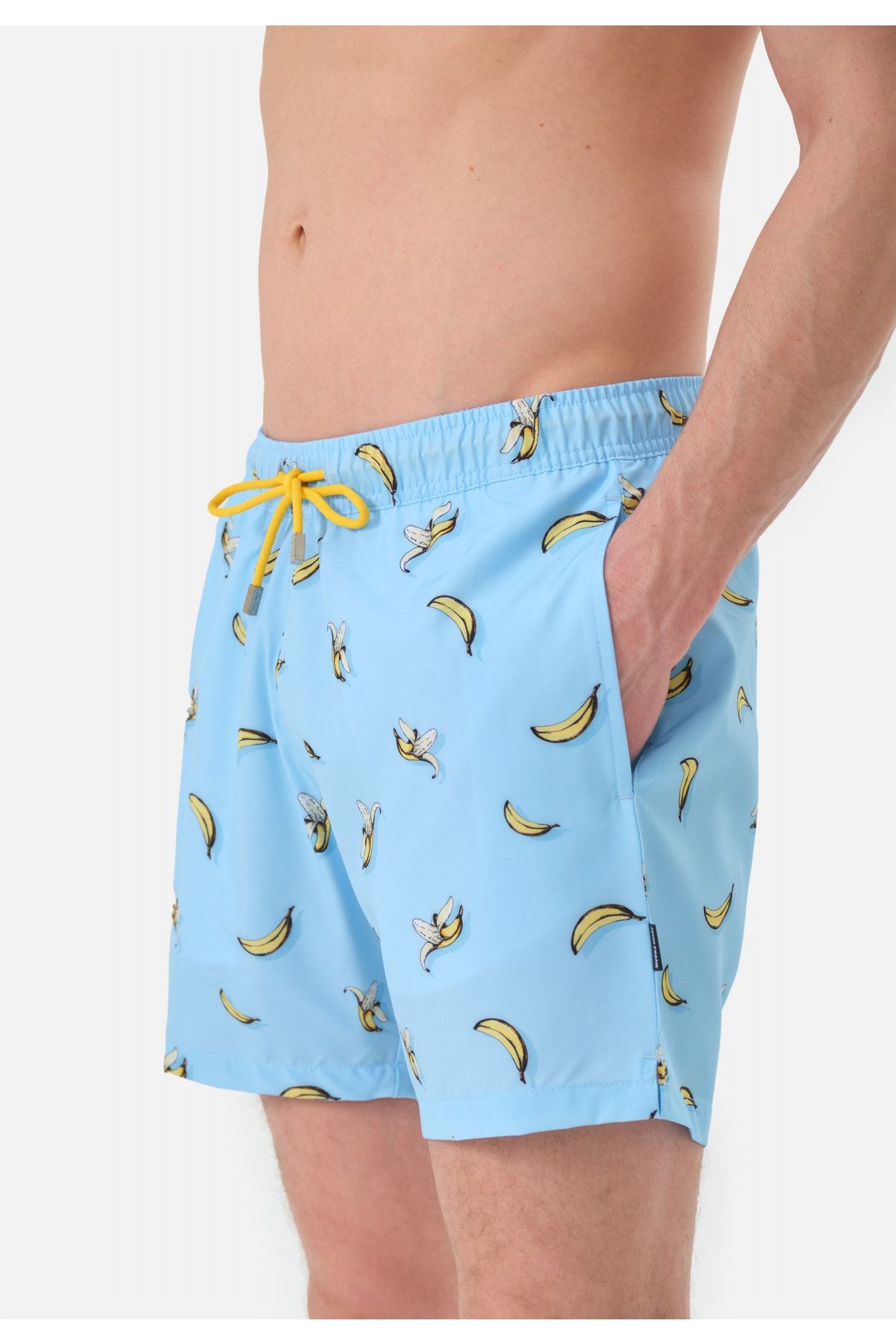 Blue banana shorts top