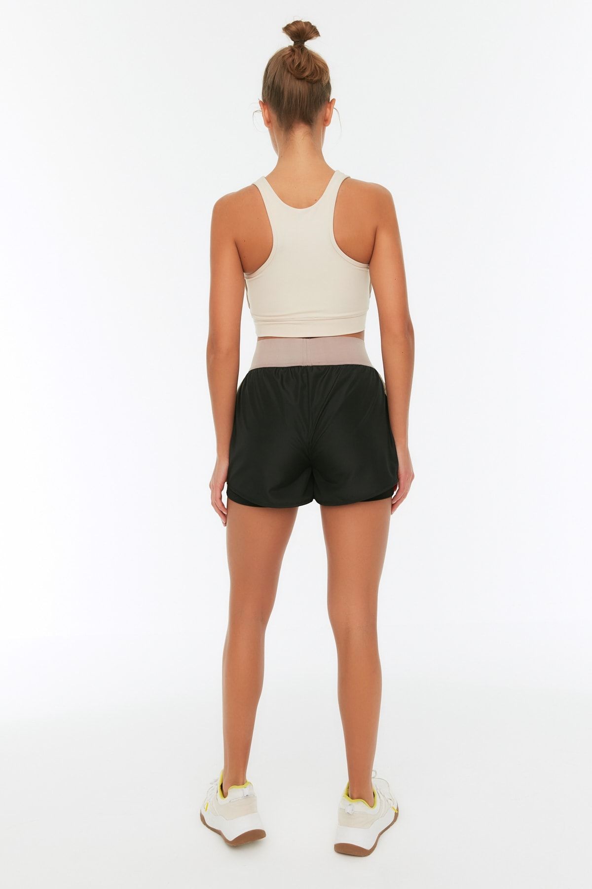 Trendyol Collection Shorts - Black - High Waist - Trendyol