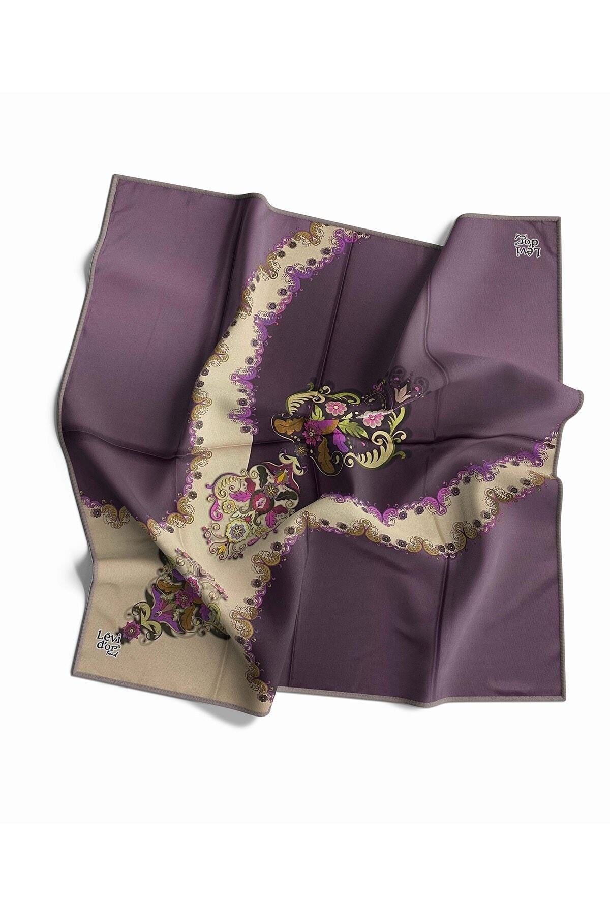 Levidor-New Season Trend Polyester 90x90 Twill (TIVIL) Κασκόλ Μοντέλο Hijab Nağme Product Ldt134-01 2