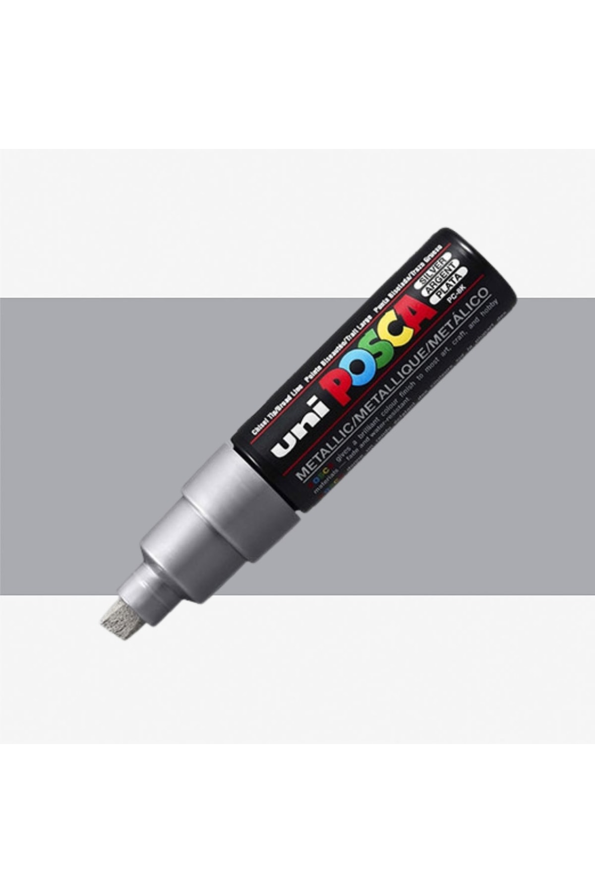 Posca Marker Pen Pc-8k 8 mm Silver