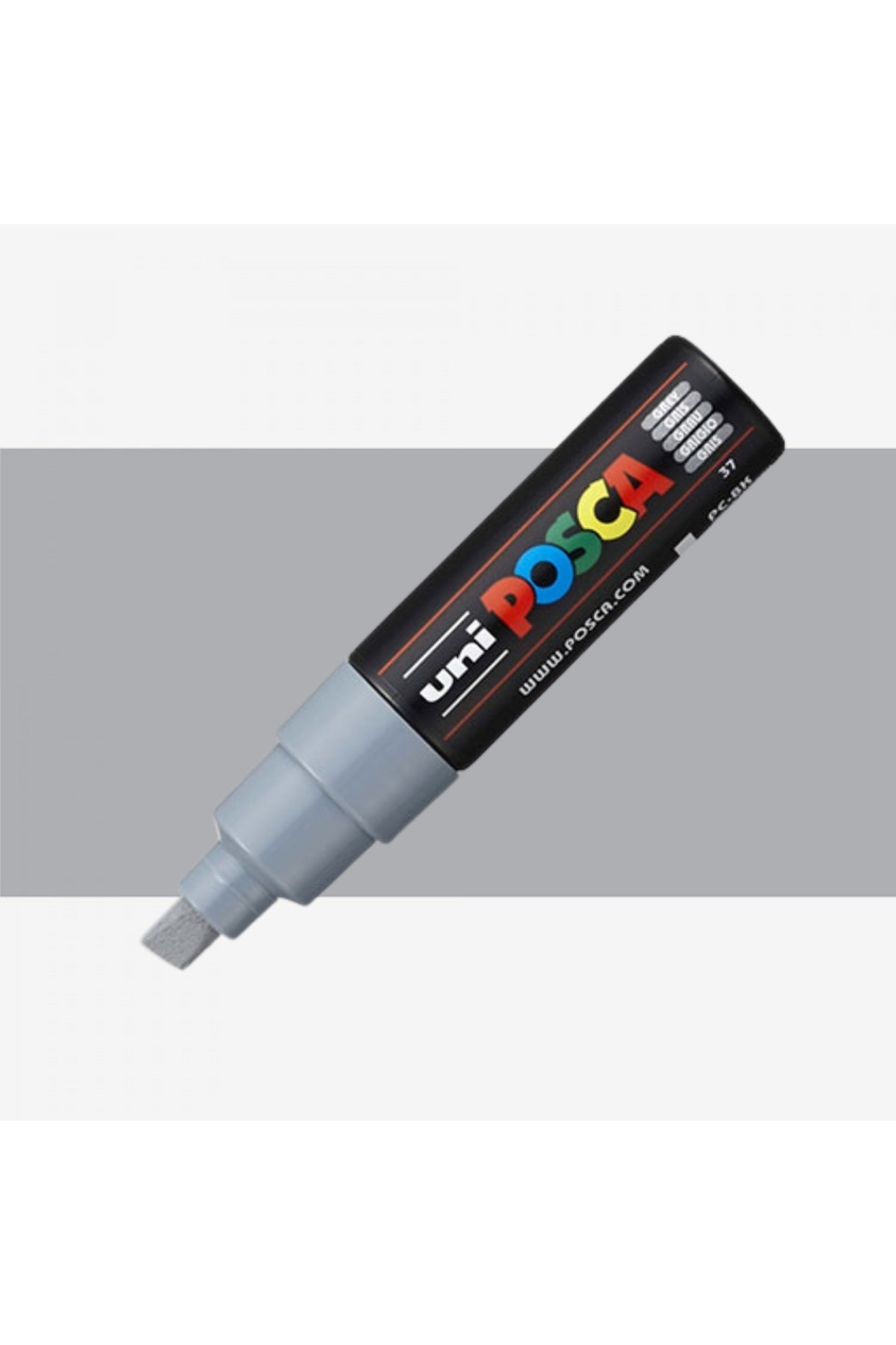 Posca Marker Pen Pc-8k 8 mm Grey