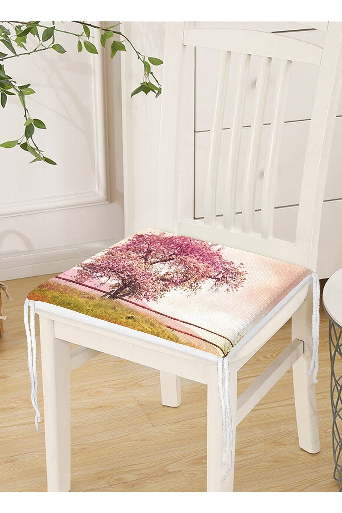 Realhomes-Landscape Pattern Digital Printed Zippered Chair Cushion 4