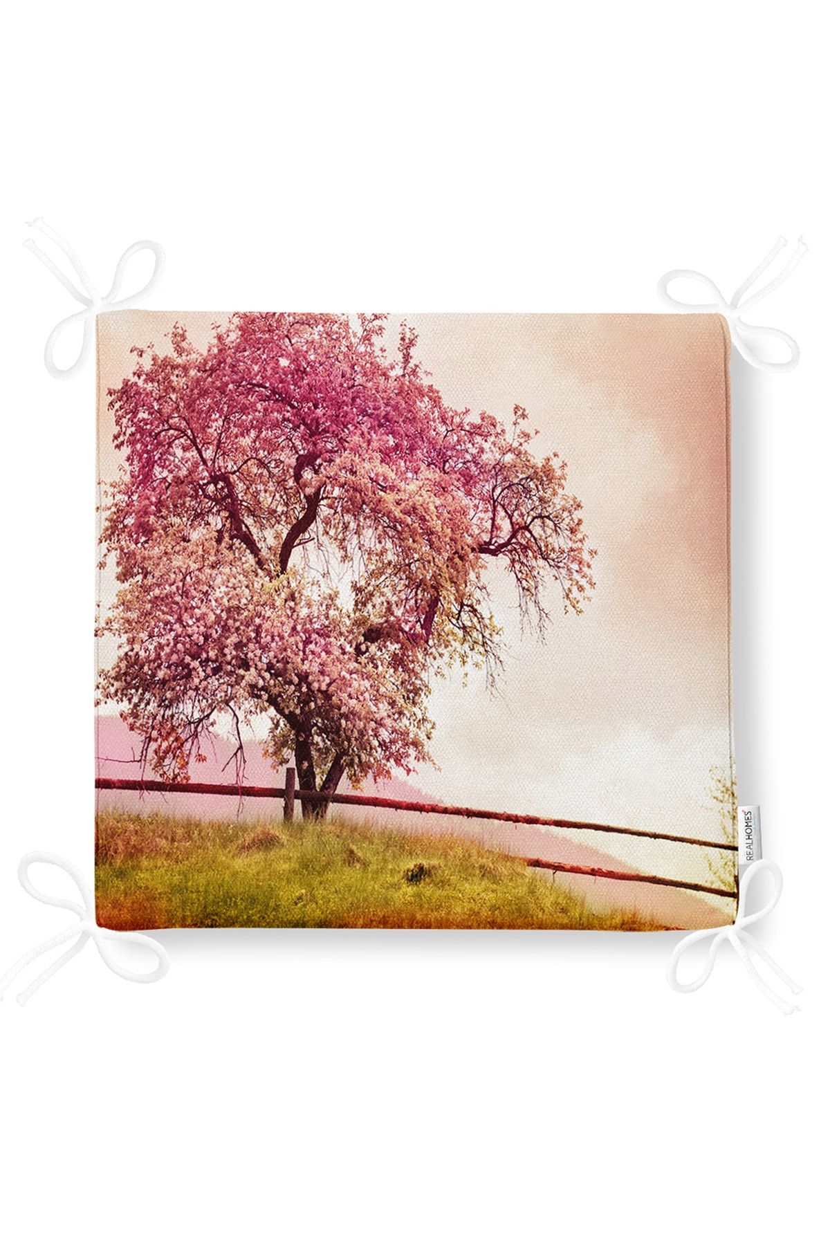 Realhomes-Landscape Pattern Digital Printed Zippered Chair Cushion 5
