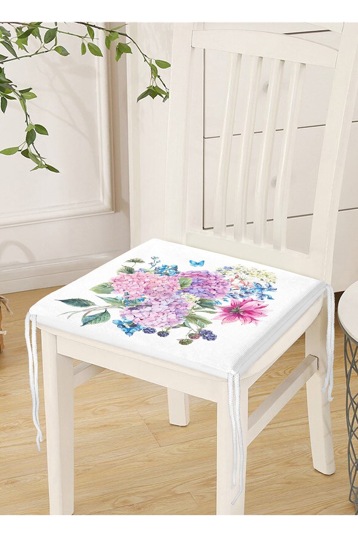 Realhomes-Pernă pentru scaun cu fermoar cu motiv Bunch Lili Culoare 3