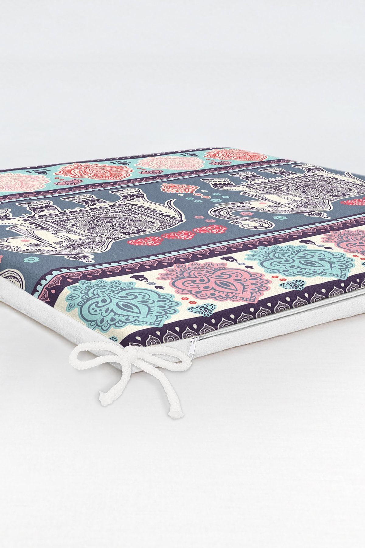 Realhomes-Modern Elephant Pattern Digital Printed Modern Zippered Chair Cushion 6