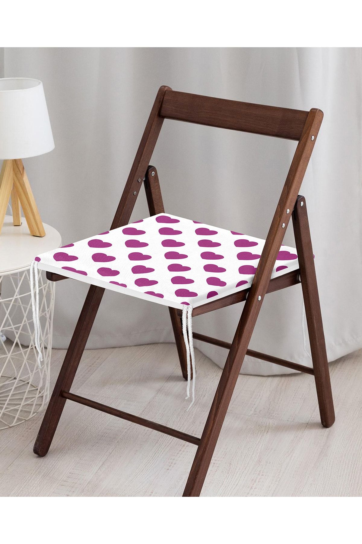 Realhomes-Heart Pattern Digital Printed Zippered Chair Cushion 3