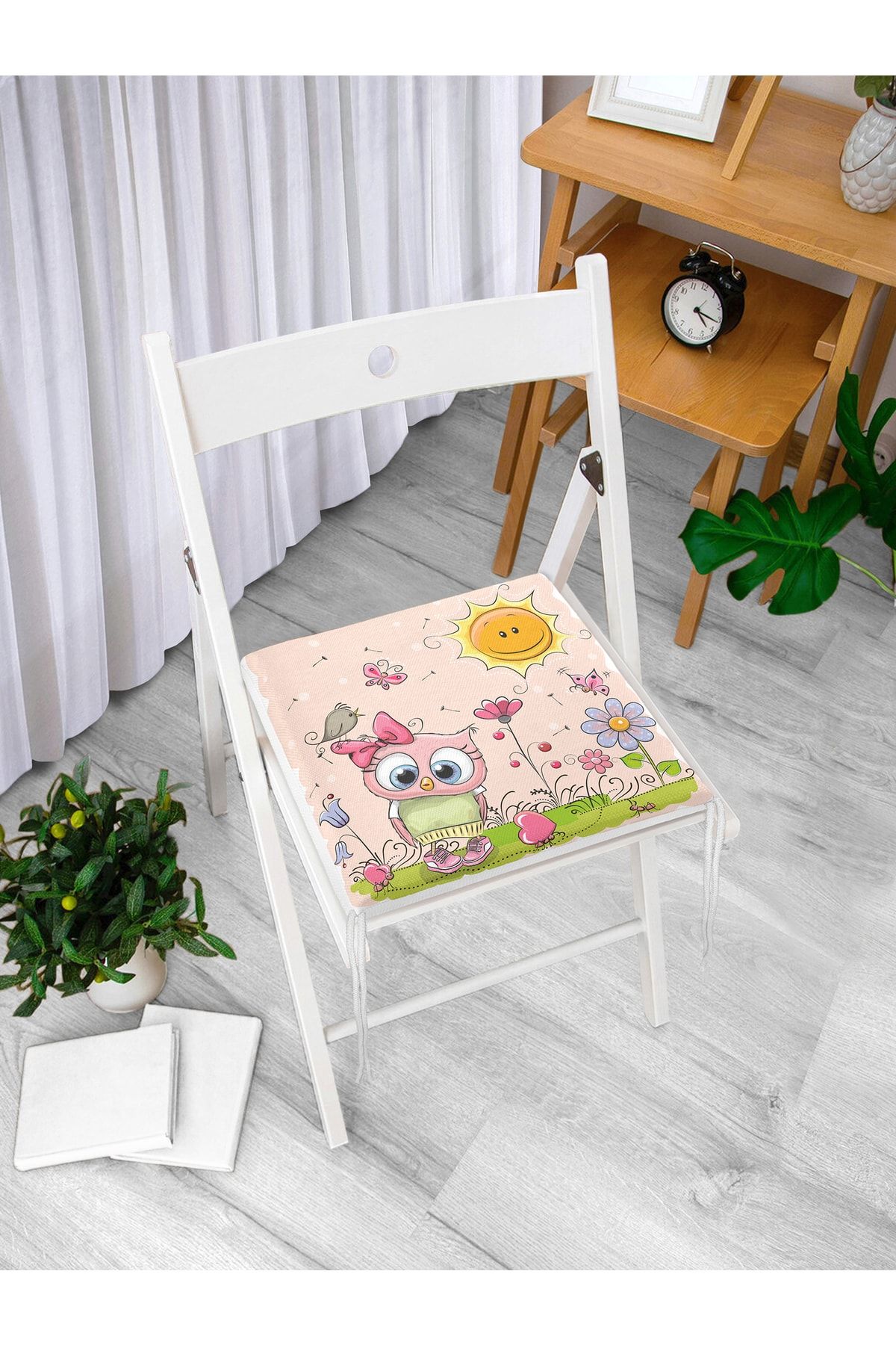 Realhomes-Cute Cats Digital Printed Zippered Chair Cushion 1