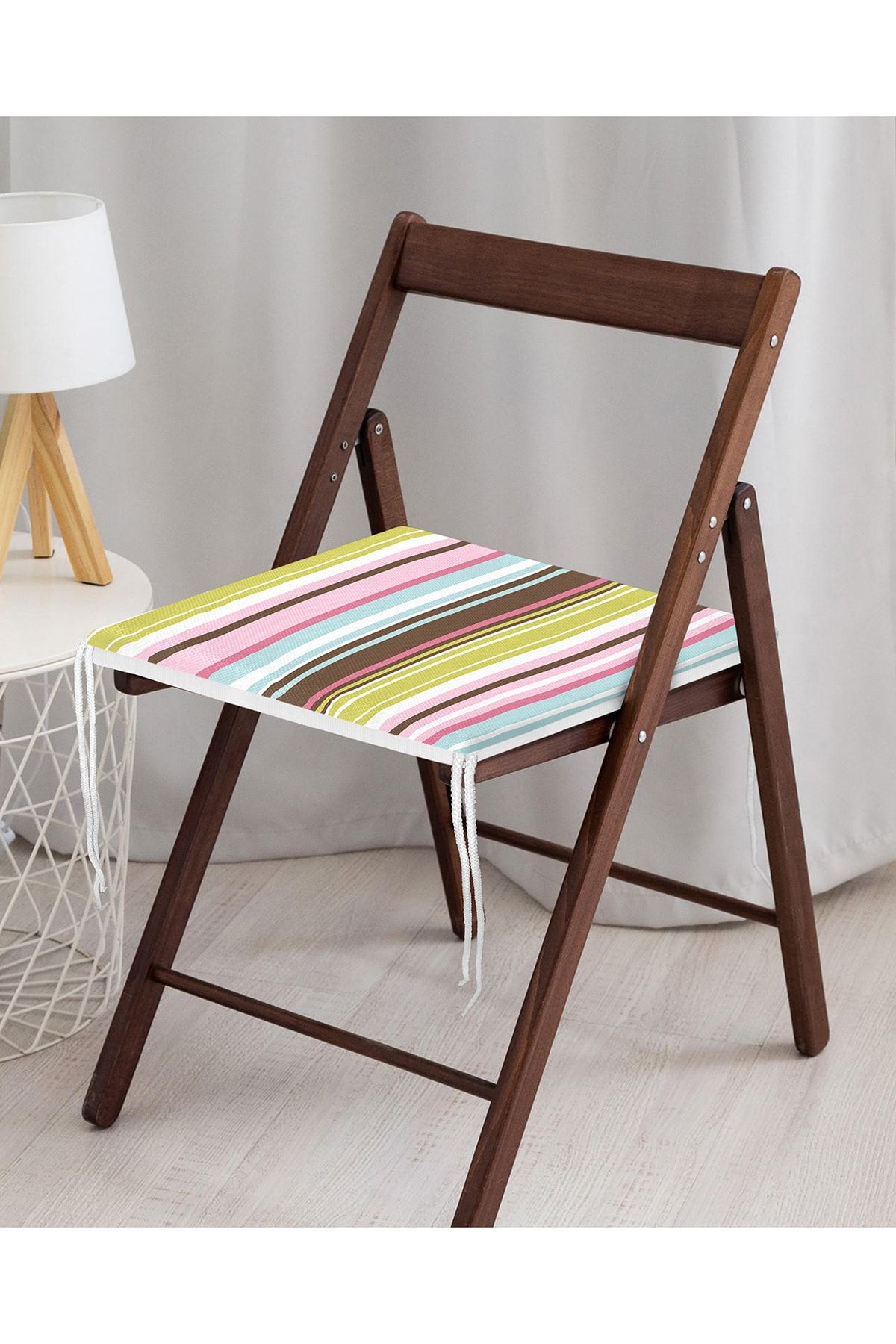 Realhomes-Colorful Striped Digital Printed Modern Zippered Chair Cushion 3