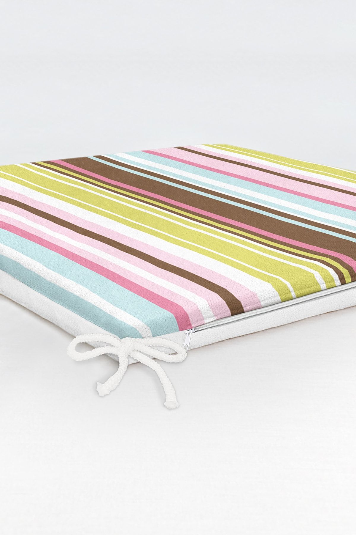 Realhomes-Colorful Striped Digital Printed Modern Zippered Chair Cushion 6