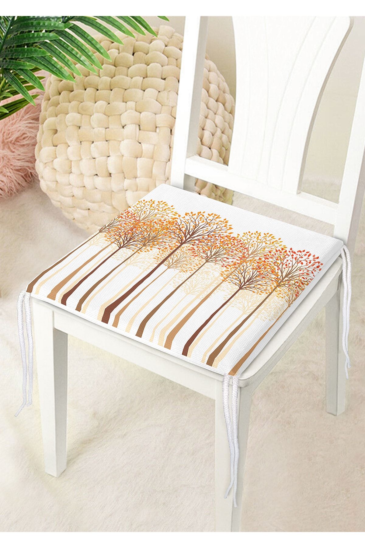 Realhomes-Digital Printed Modern Zippered Chair Cushion with Abstract Tree and Leaf Figures 4