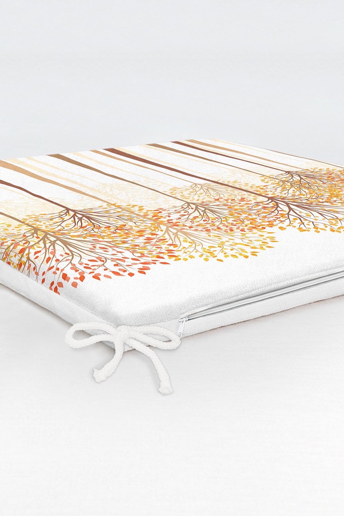 Realhomes-Digital Printed Modern Zippered Chair Cushion with Abstract Tree and Leaf Figures 6