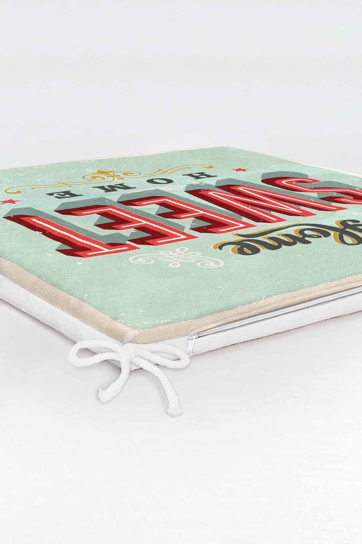 Realhomes-Home Sweet Home Digital Printed Zippered Chair Cushion 6