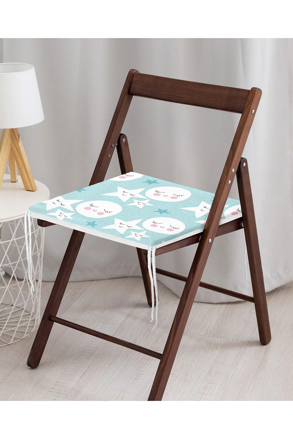 Realhomes-Moon And Star Motif Sleep Themed Digital Printed Special Design Modern Zippered Chair Cushion 4