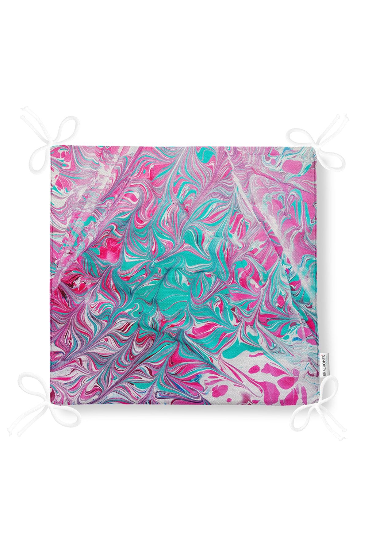Realhomes-Complex Paint Patterned Digital Printed Zippered Chair Cushion 5