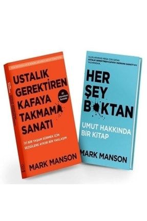 Ustalık Gerektiren Kafaya Takmama Sanatı ve Her Şey Bktan Kitap Seti - Mark Manson Ayb-8621400121939