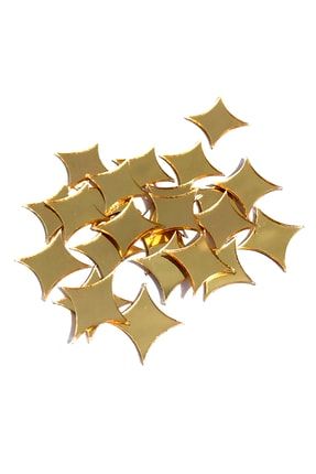1 Mm Pleksi Maket Yapışkanlı Mozaik Ayna Yıldız 100 Adet-1,5 Cm-gold PMYMAY-15G