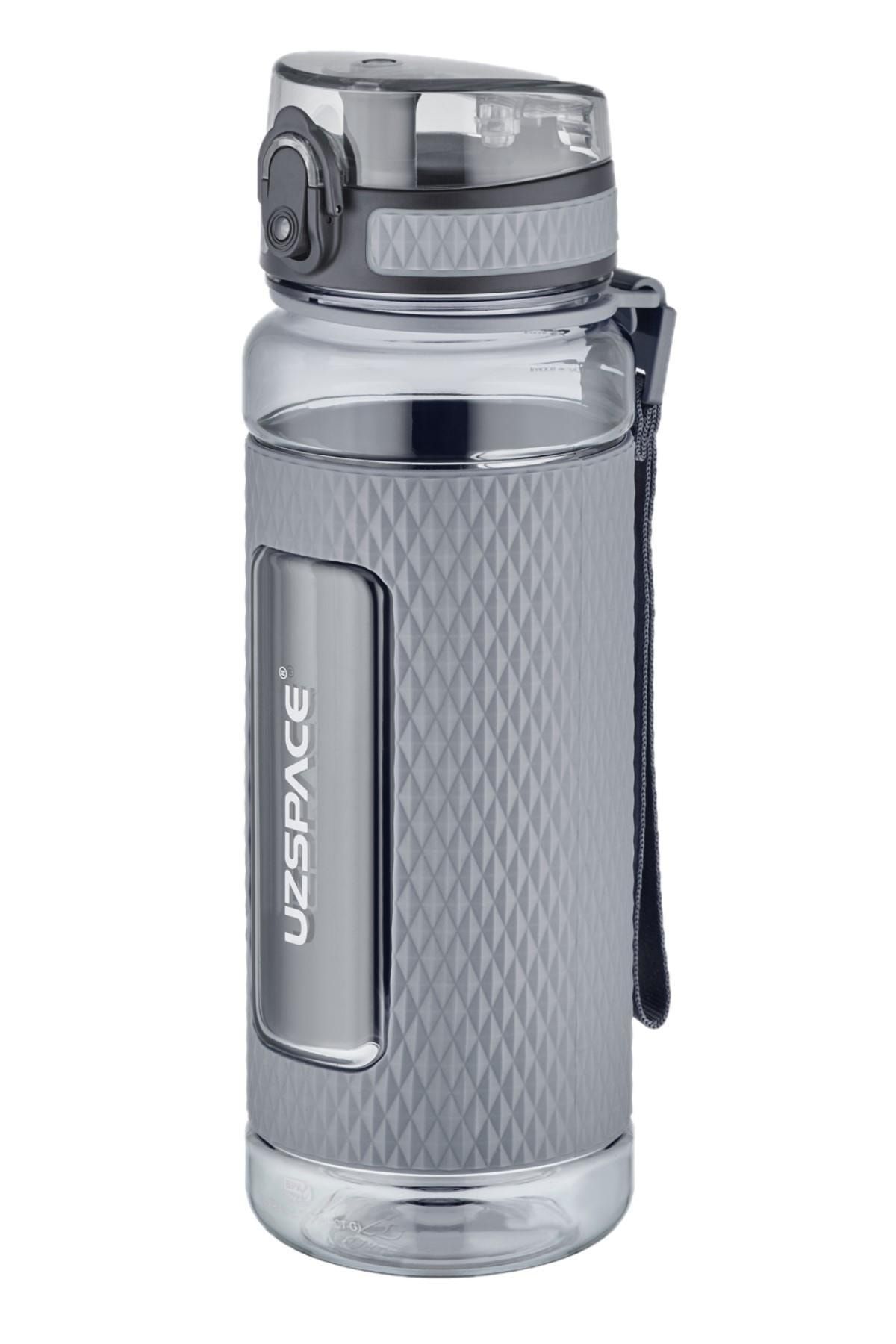 قمقمه ورزشی آبی FF 800ml اندازه بزرگ بدن محافظت شده سیلیکون جریان آب تریتان Uzspace