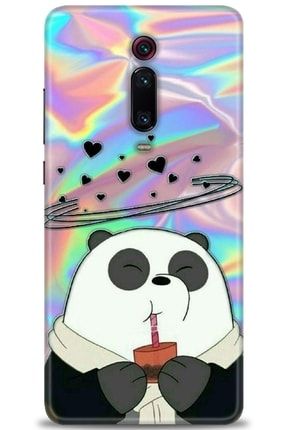 Xiaomi Mi 9t Kılıf Hd Baskılı Kılıf - Milkshake Panda + Temperli Cam amxi-mi-9t-v-134-cm