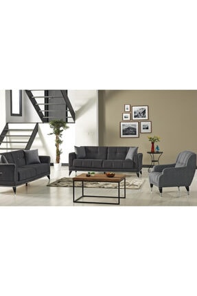 Gri Krem Koltuk Takımı