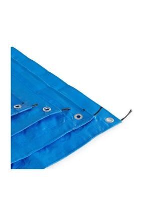 Çadır 3x6 M. Branda Mavi Beyaz Renk Hazır Tente Gölgelik Yağmur Kar Su Geçirmez Pvc Kuş Gözlü PRA-926687-1127