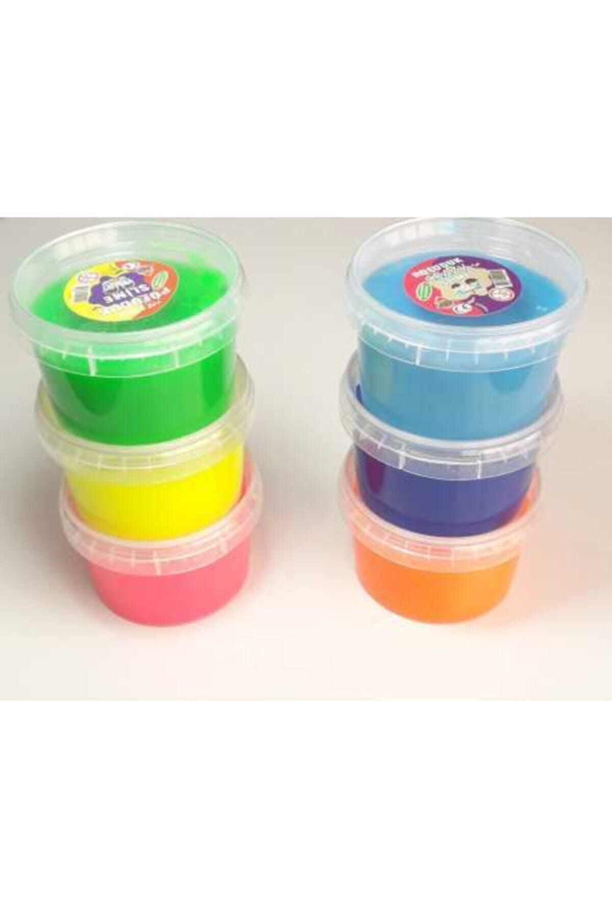 CRAYZ Fosforlu 5'li Hazır Slime Büyük Kutu Oyun Jeli Jl001