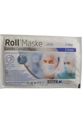 Roll Maske Lastikli 3 Katlı Etkili Bakteri Filtresi 40 Adet ZENKA001