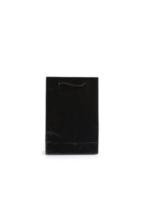 Karton Çanta Siyah Selefonlu 12x18x5 (12'li) AKLNPWX4-2