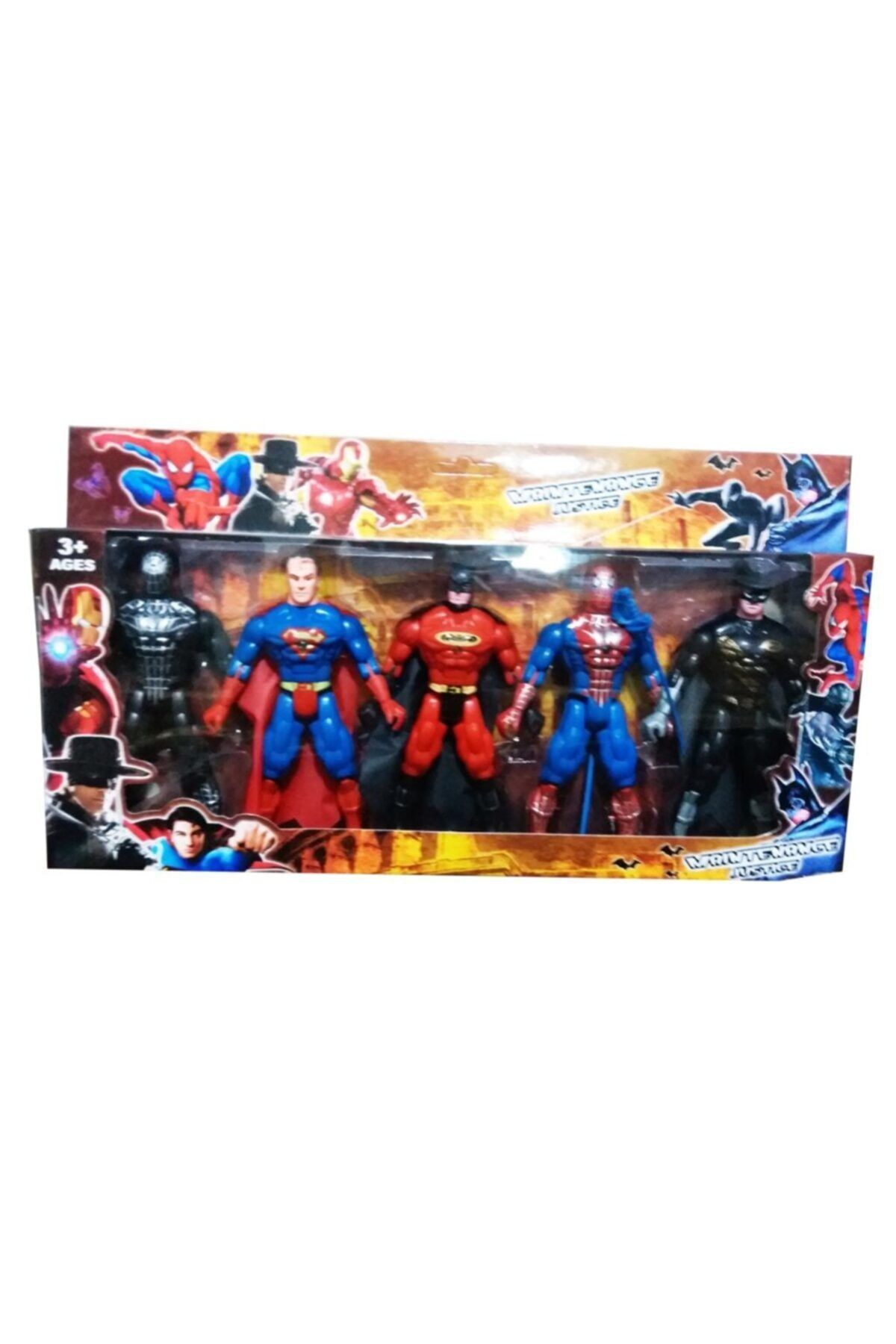 AVENGERS Batman Superman Spiderman 5 Piece Boxed Figure Toy