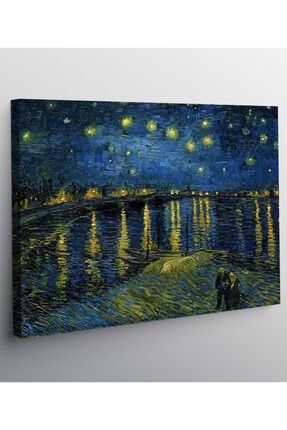 Vincent Van Gogh - Rhone Üzerinde Yıldızlı Gece Tablo - 50cm X 70cm sn121520200523